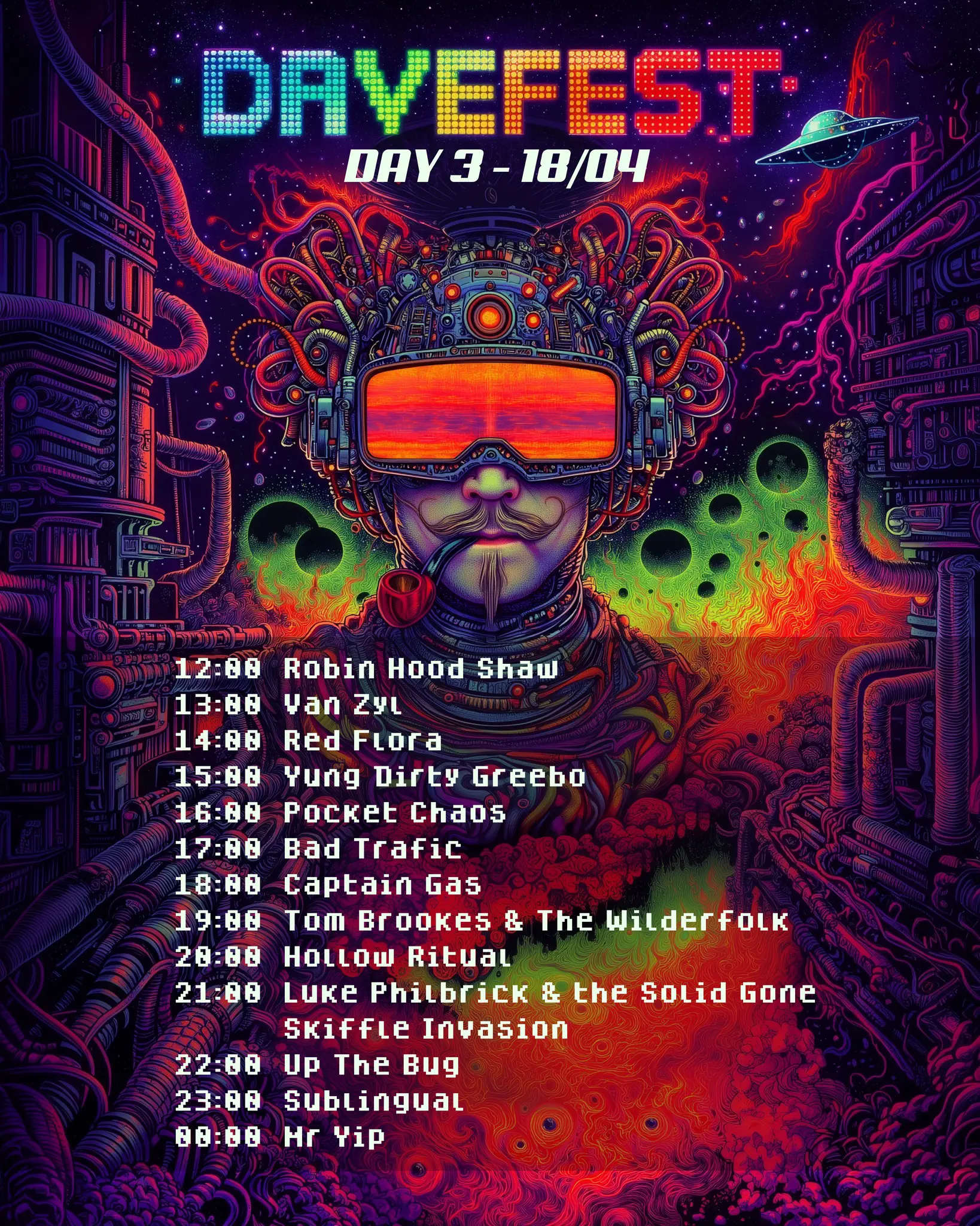 davefest saturday 18th april 2026